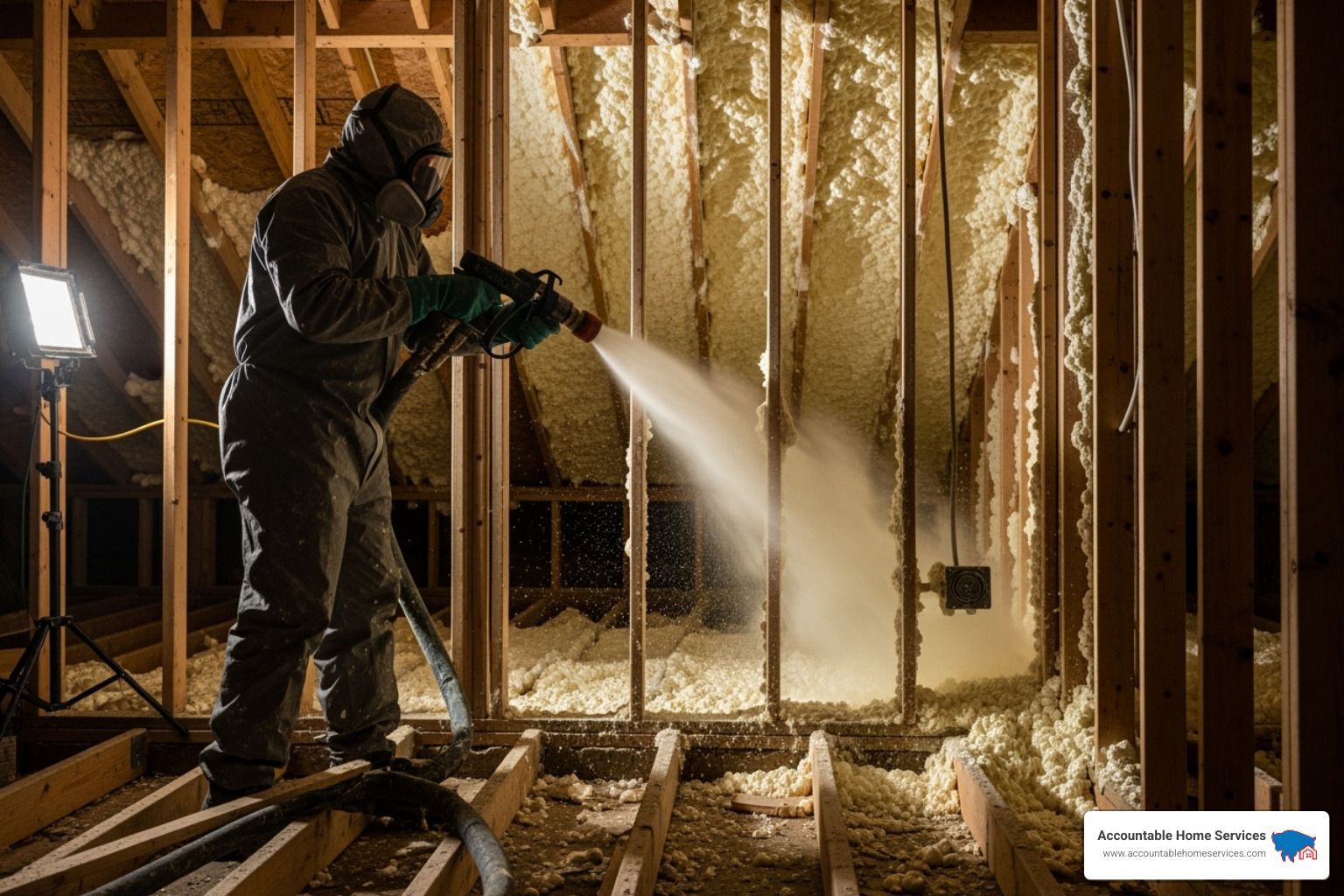 spray foam insulation - spray insulation service in denver
