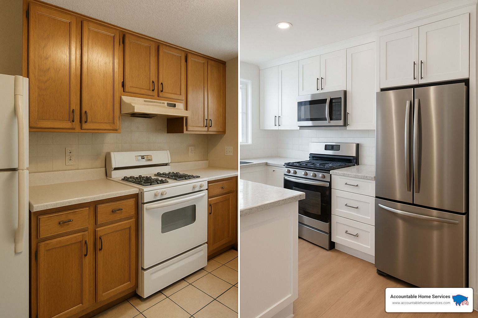 kitchen remodel before and after - home remodel company