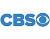 The cbs logo is blue and white on a white background.