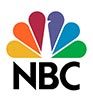 The nbc logo is a rainbow colored sunflower.