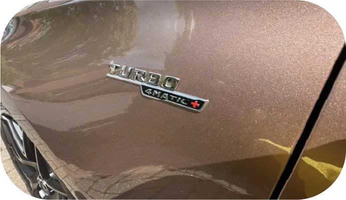 Brown car with 
