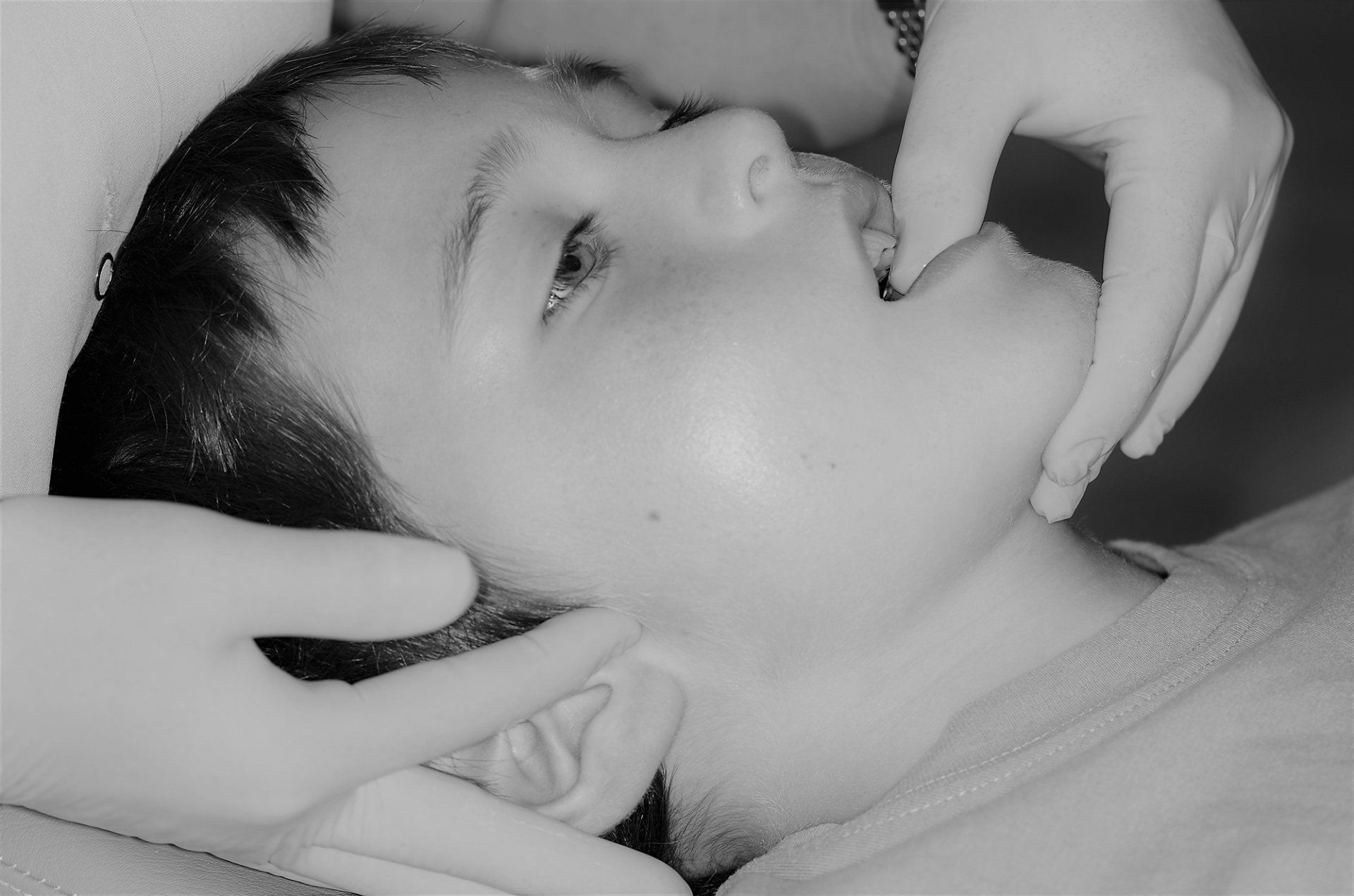 trattamento ortodontico su piccolo paziente