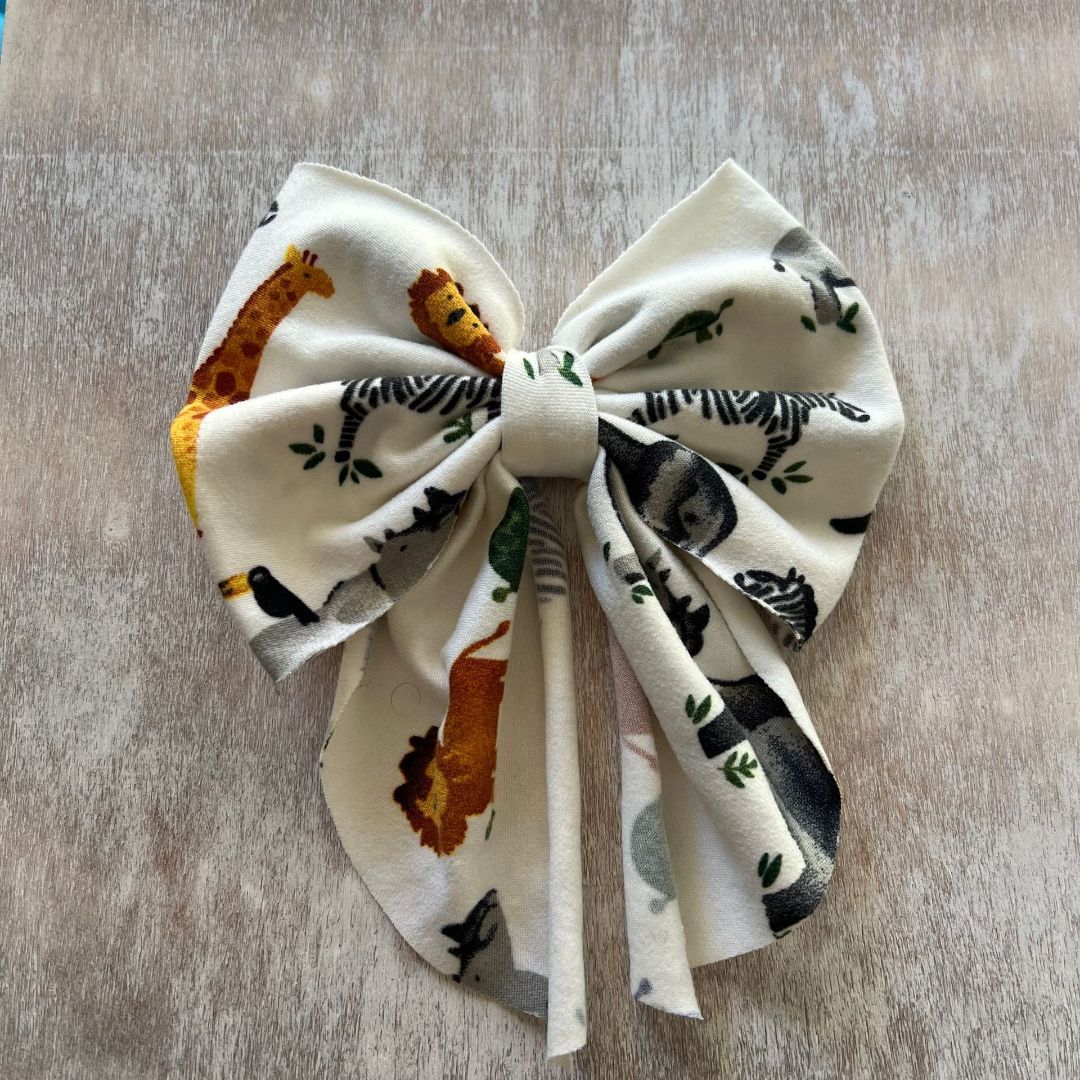 Animal Patterned Sailor Bows