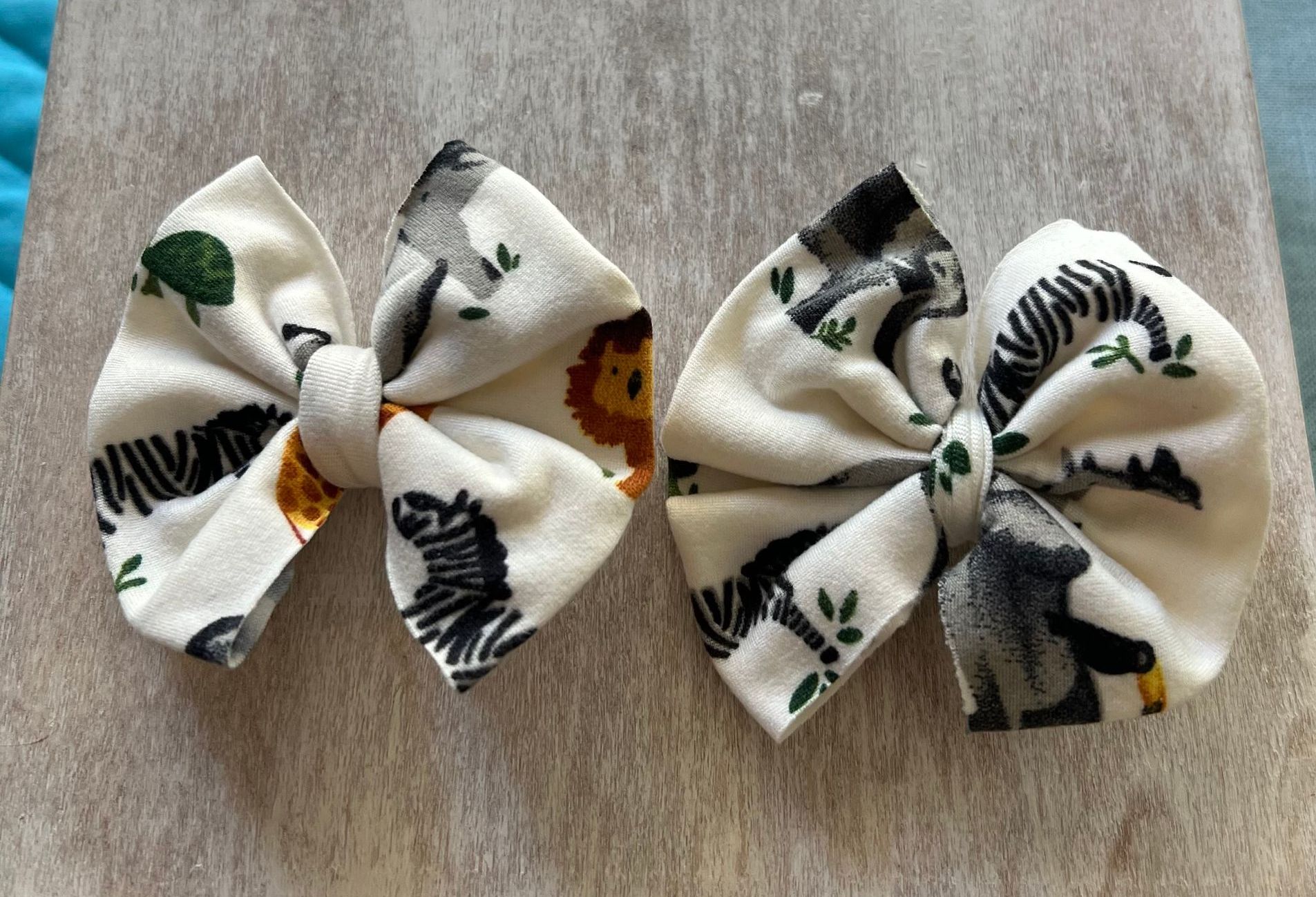 Animal Patterned Piggy Bows