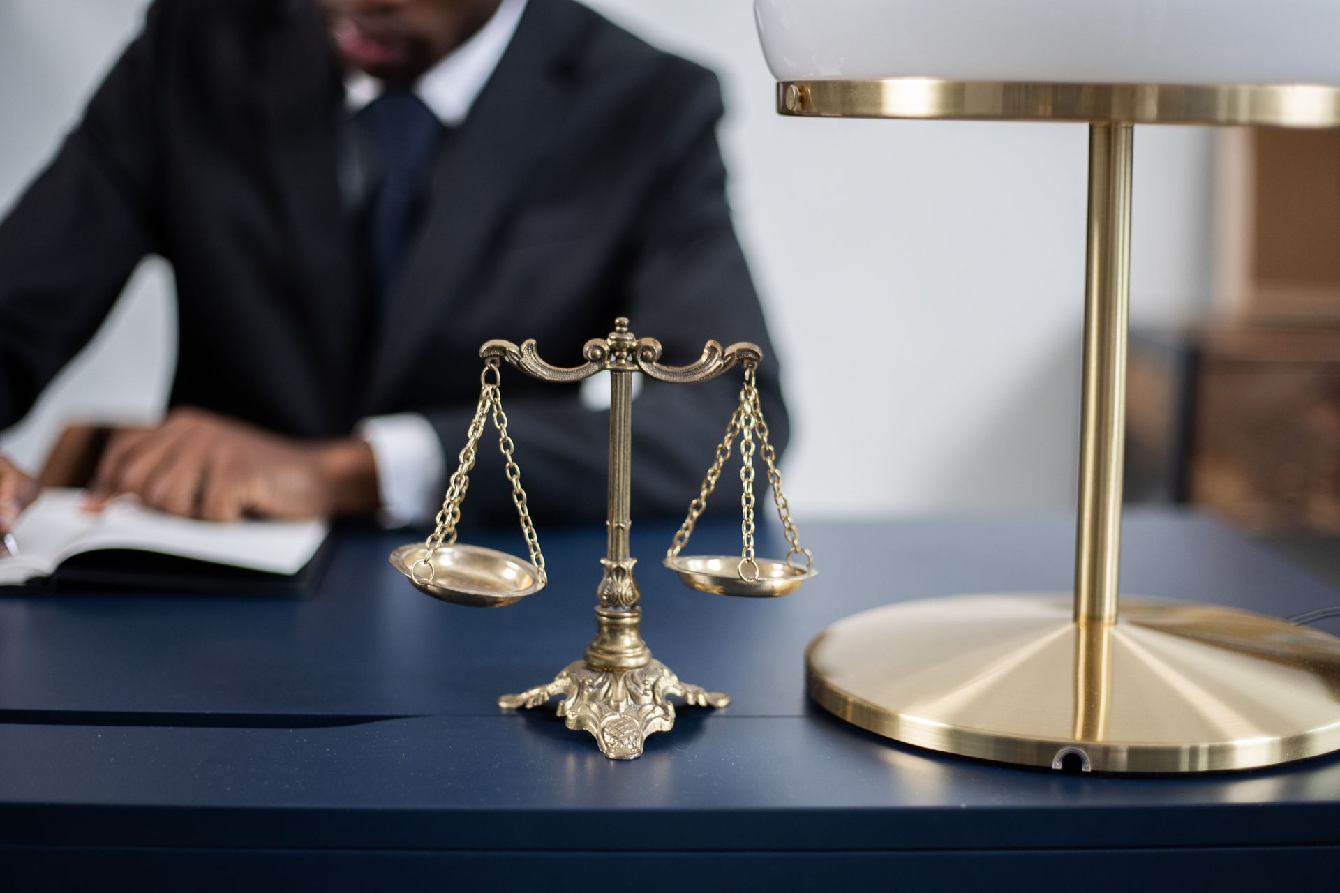 Embezzlement Attorney Reviewing Documents