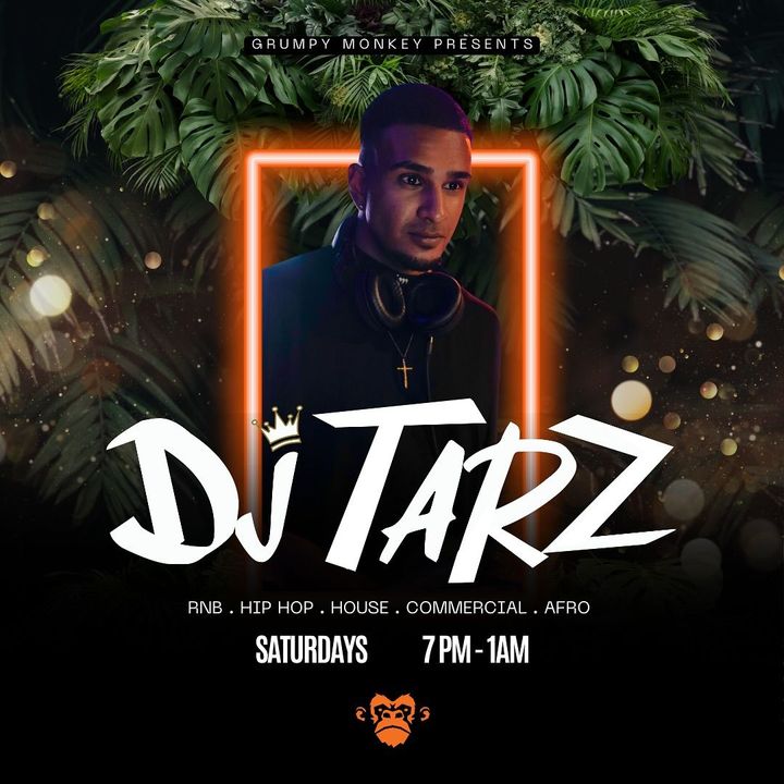 A poster for a dj named dj tarz