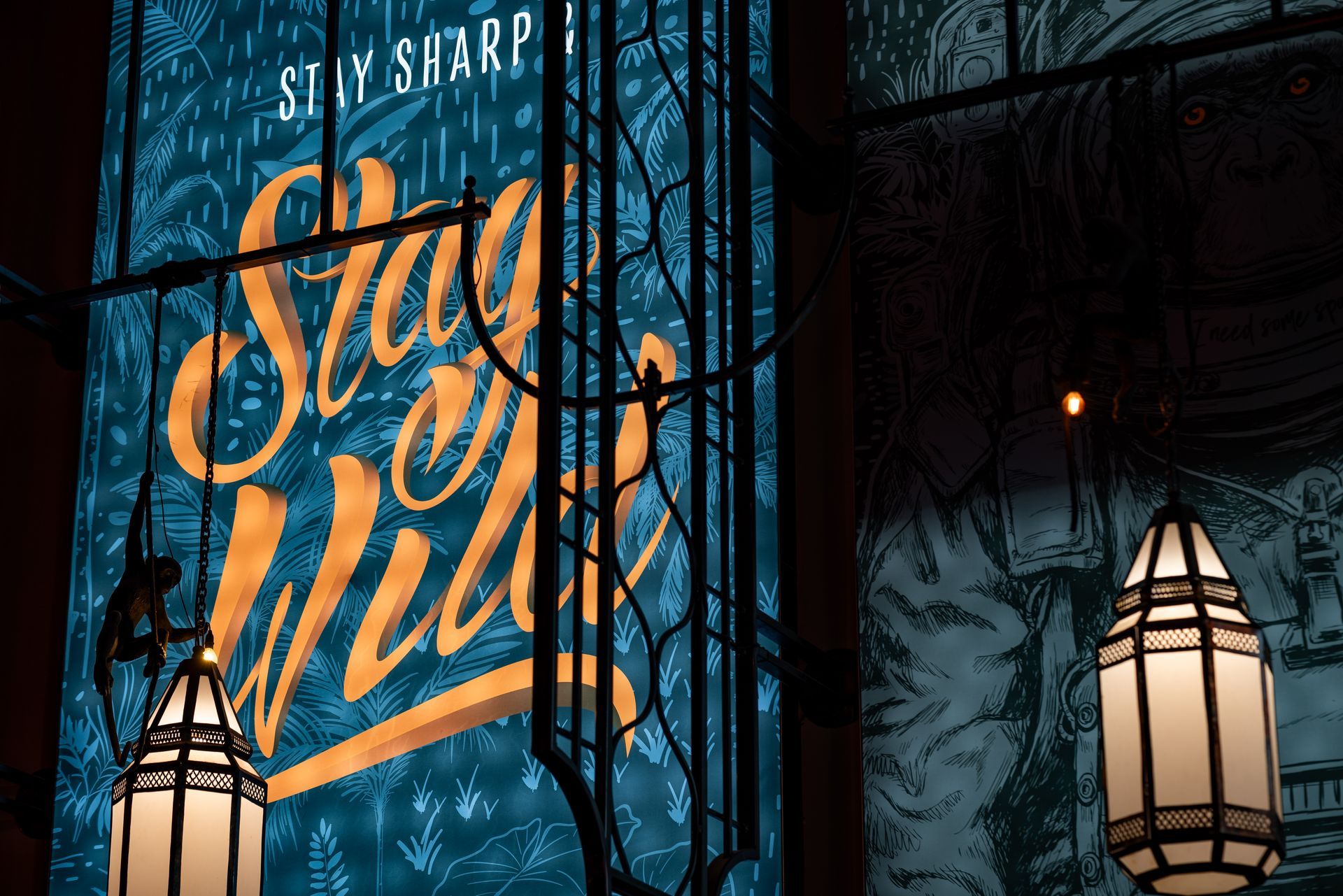 A sign that says stay sharp on it