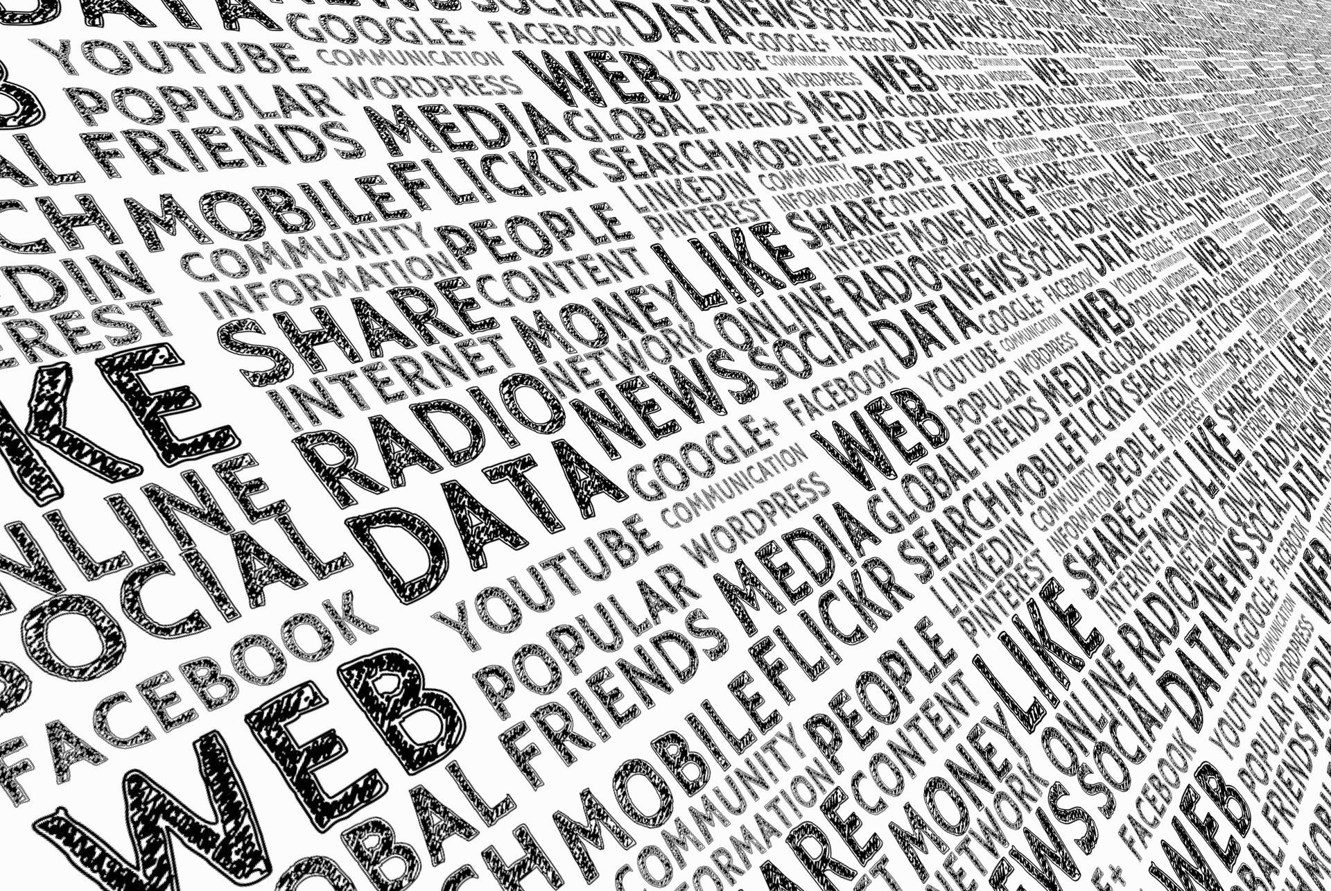 A bunch of words are written on a piece of paper