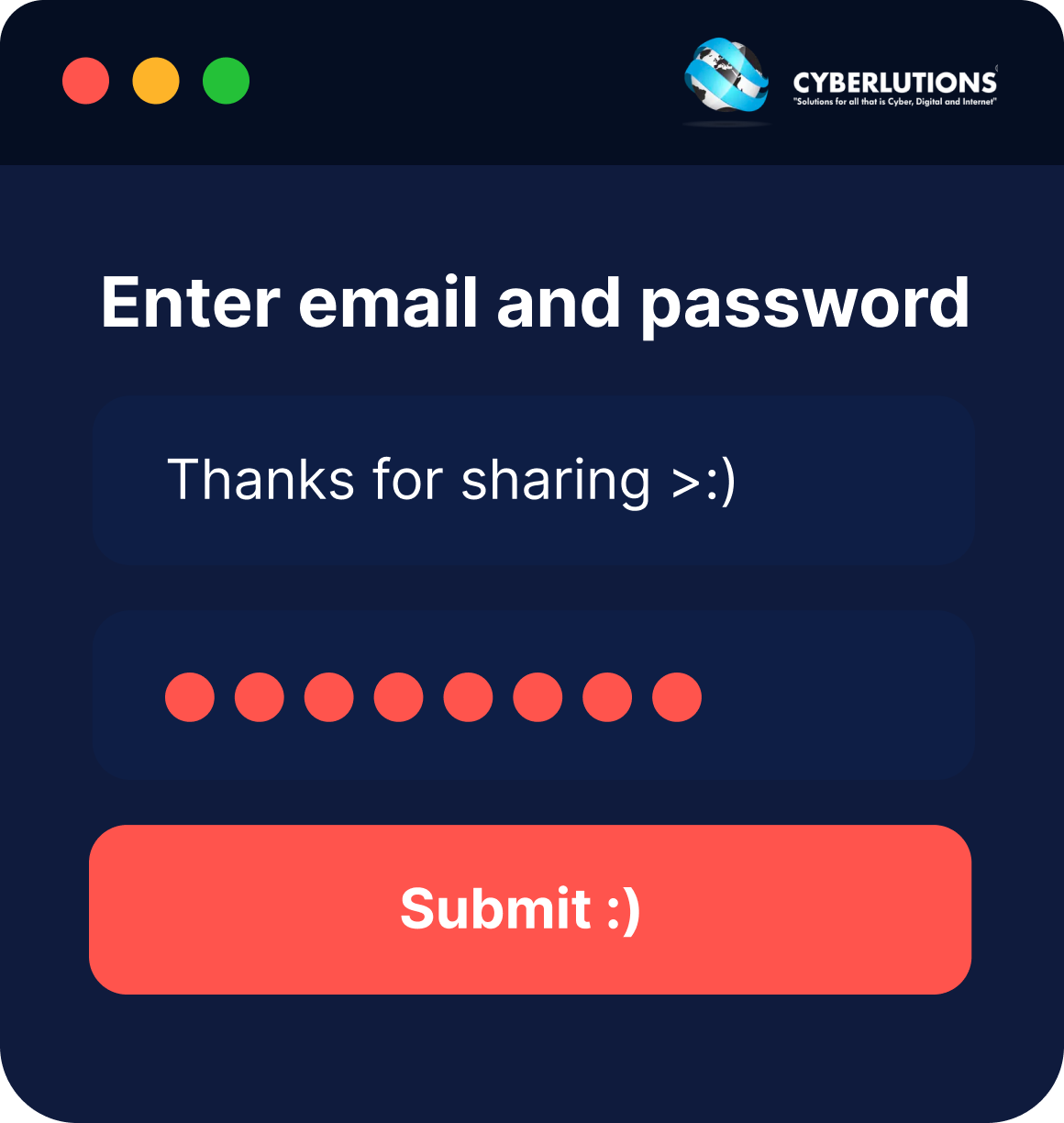 A screen asking you to enter email and password.