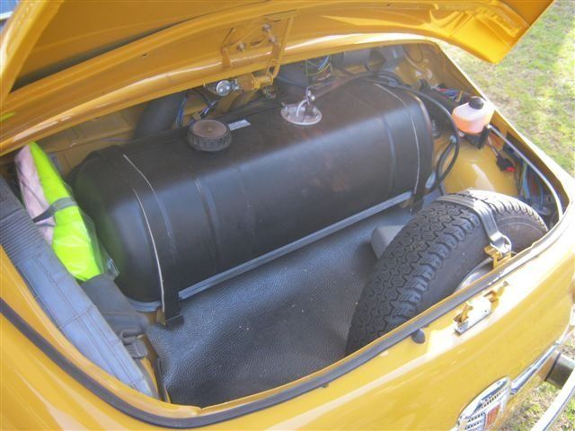 Bagagliaio di una Fiat 500