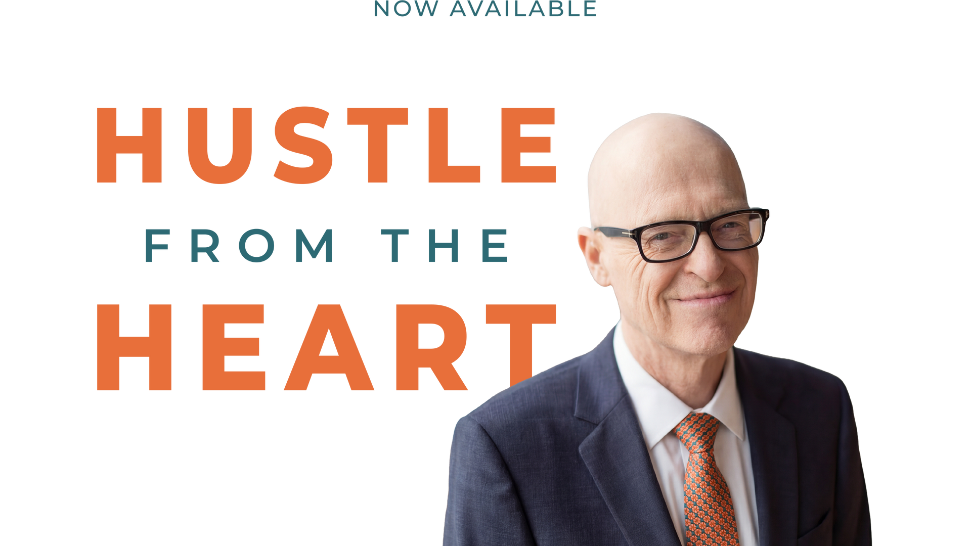 Book cover with a smiling man wearing glasses and a suit, titled