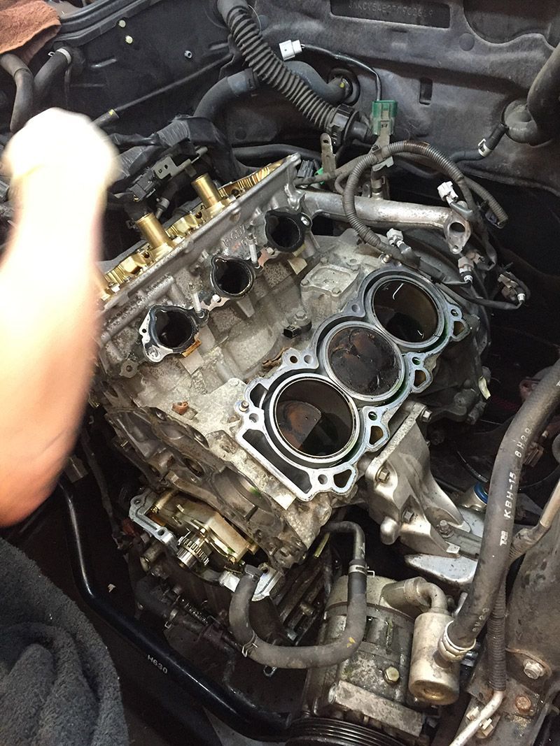 Our Mechanic is Working on Vehicle Engine, NJ - InTown Auto Care