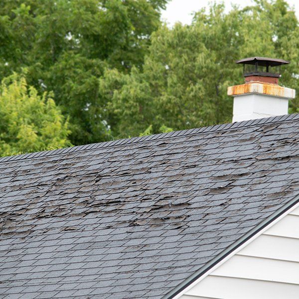 Damaged and Old Roofing Shingles and Gutter System — Mt Vernon, OH — Shoemaker Roofing, LLC