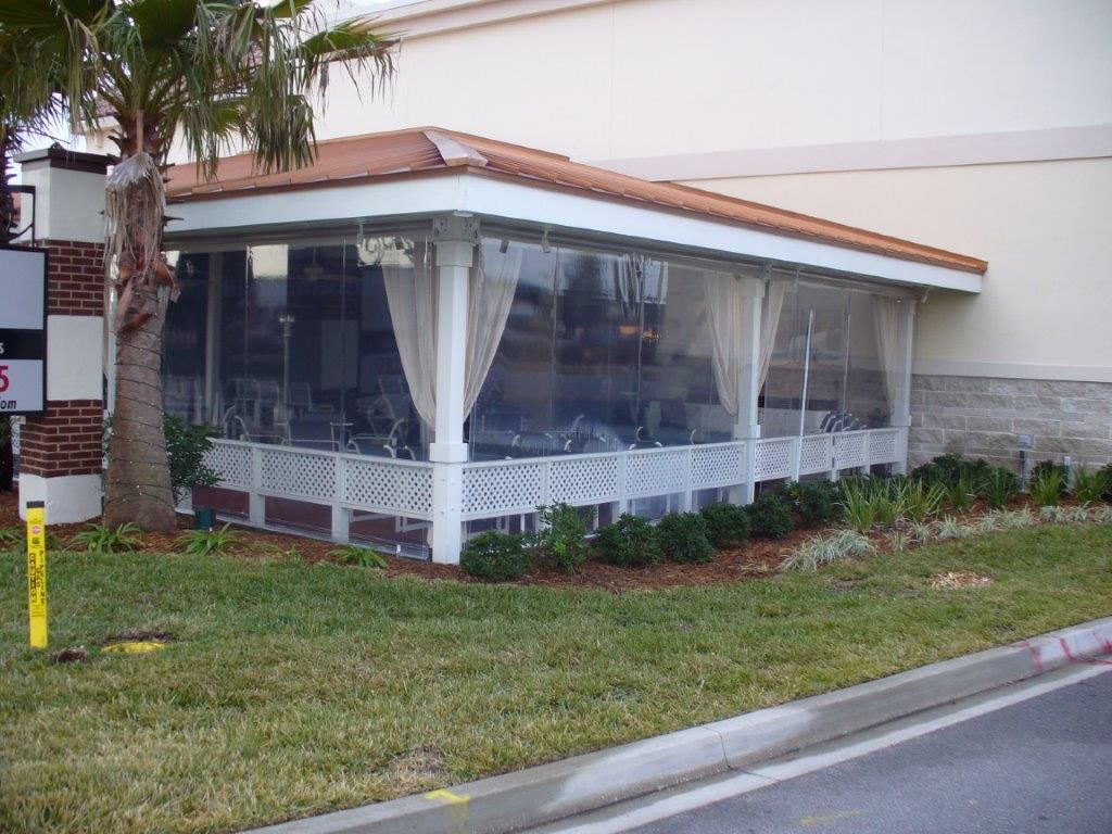 White And Black House Market Awnings - Jacksonville, FL - Boree Canvas Unlimited