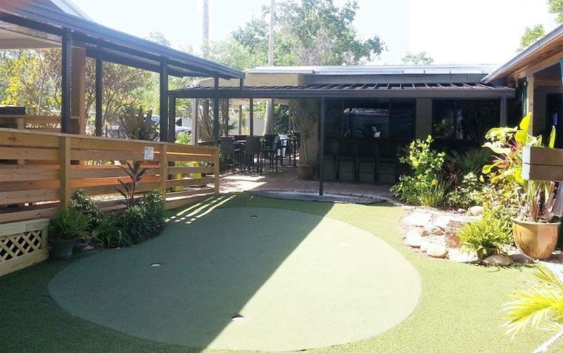 Zoom Out View Of Canopies Walkway With Wooden Fence - Jacksonville, FL - Boree Canvas Unlimited