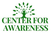 The center for awareness logo has a tree with leaves on it.