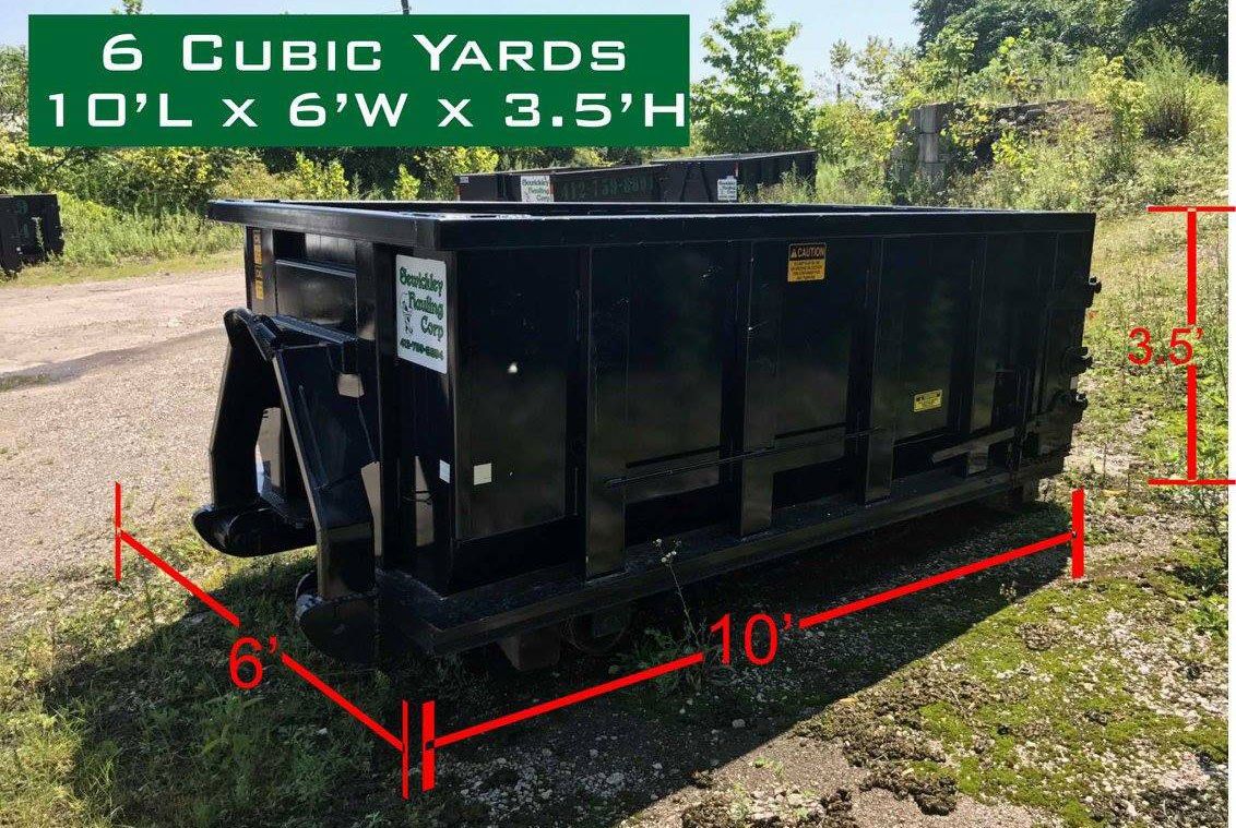 6 Cubic Yards Dumpster — Sewickley, PA — Sewickley Hauling Corp