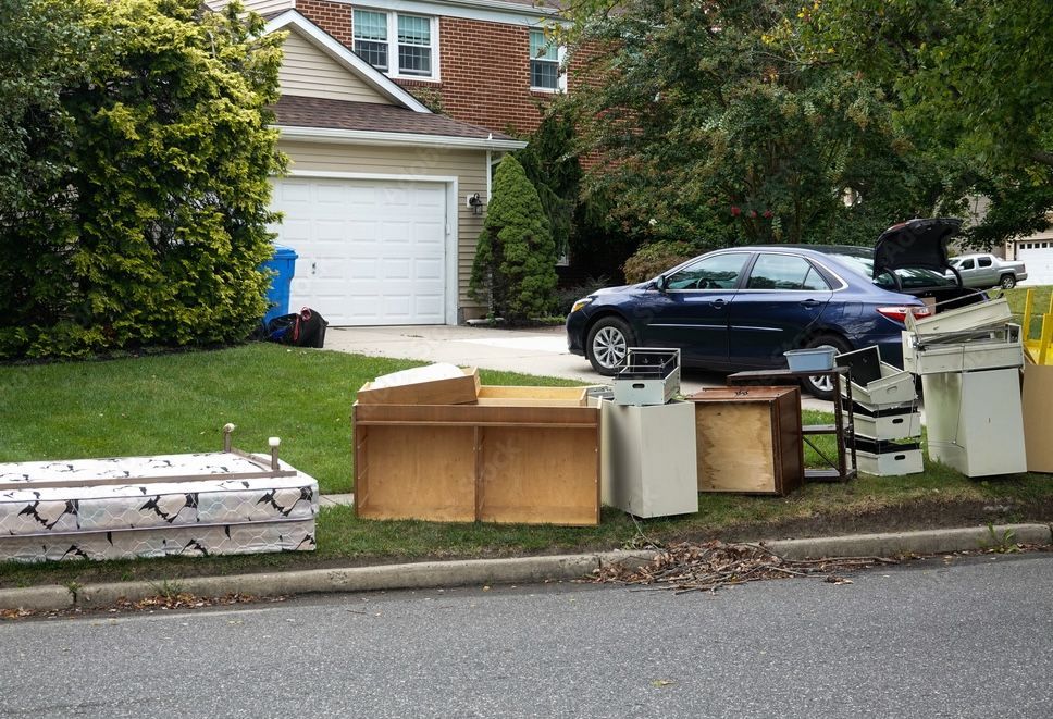 Junk by road in Clearwater for Pinellas Family Junk Removal
