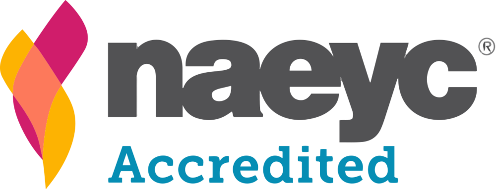 The naeyc logo is accredited by the naeyc