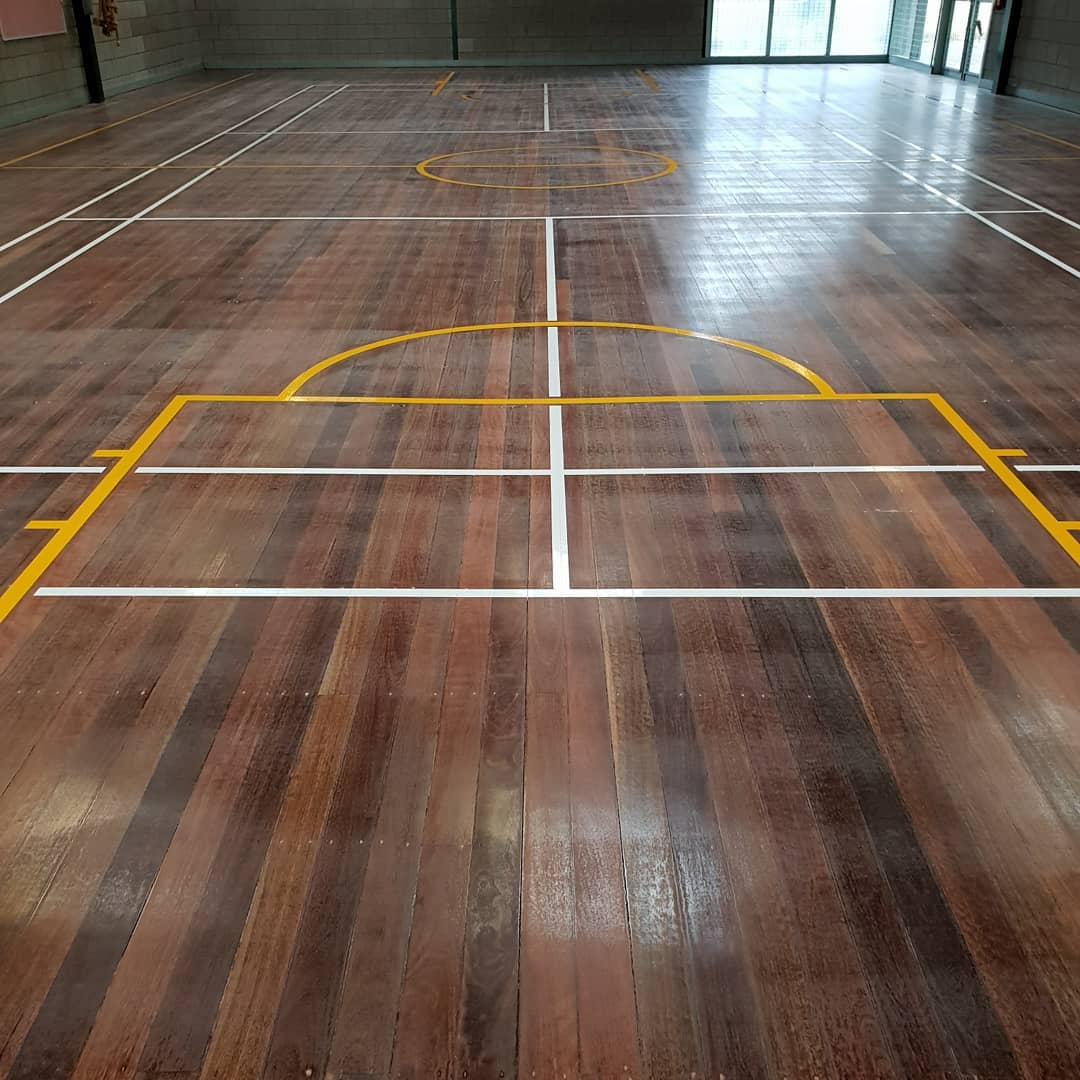 Basketball Court Before Polishing — Melbourne, VIC — Park Avenue Floors