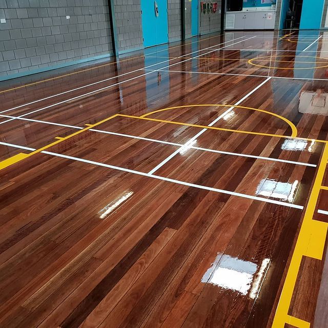 Basketball Court After Polishing — Melbourne, VIC — Park Avenue Floors
