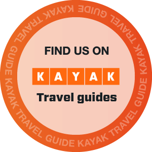 Official KAYAK Travel Guides logo, showcasing trusted travel experiences and recommendations.