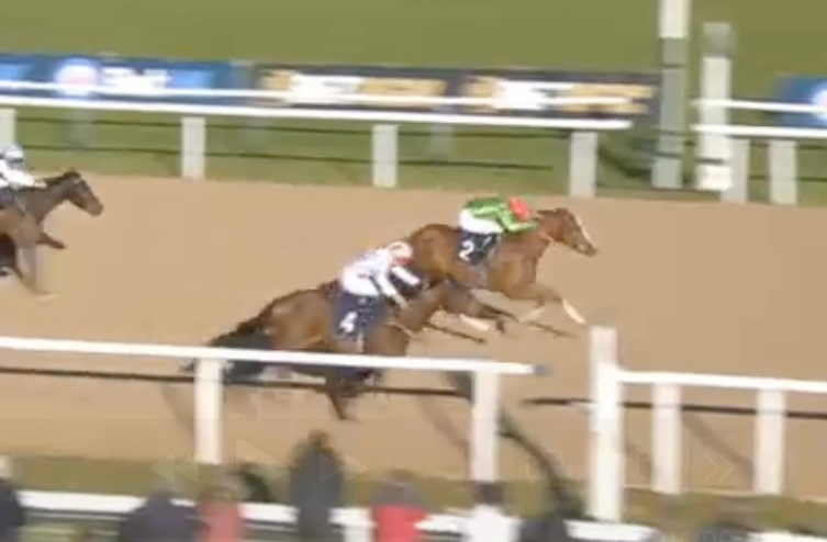 Dior bag with red-ringed logo. Black leather bag, grey scarf, and white strap.