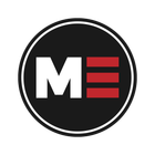 A black and red logo with the letter m in a circle.