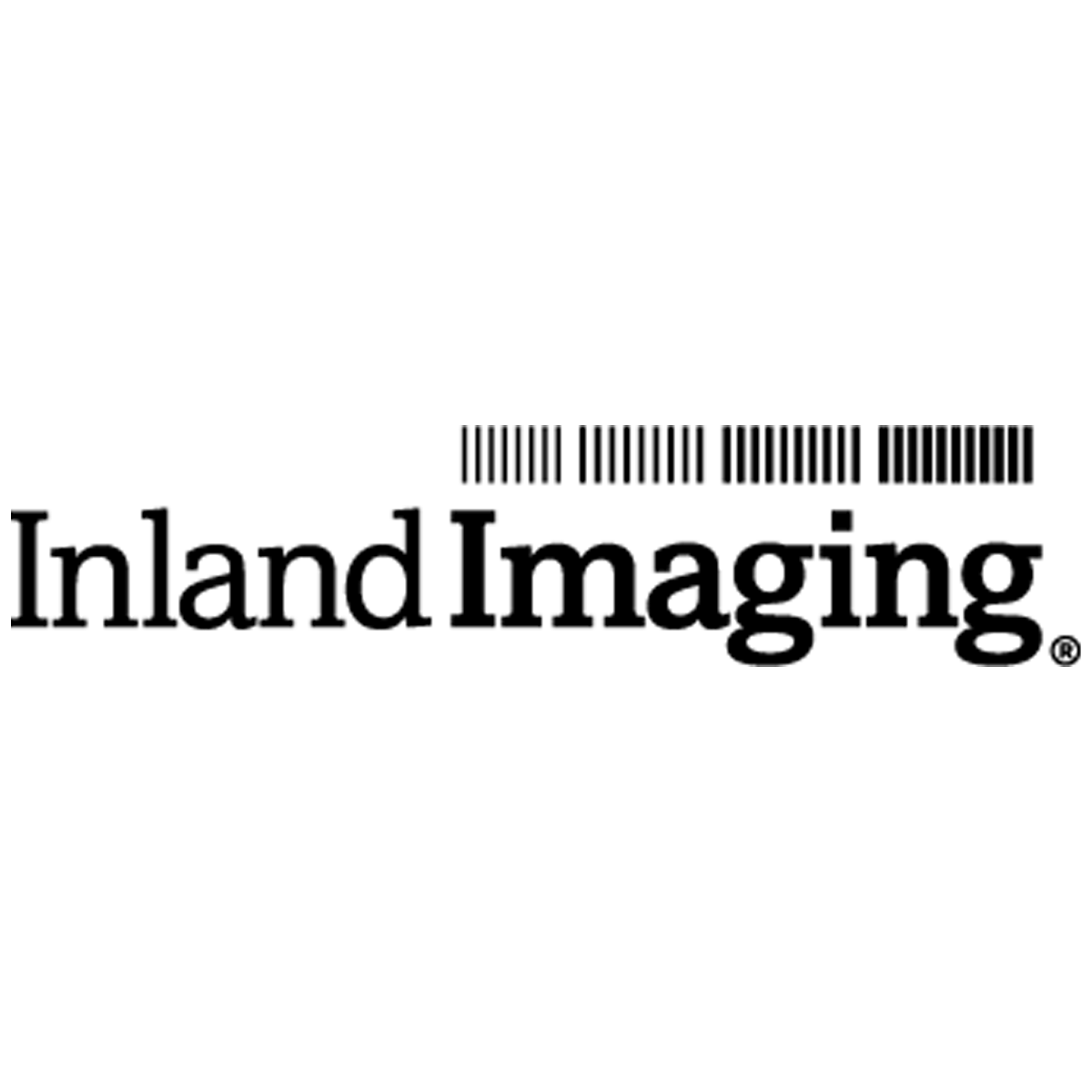 A black and white logo for inland imaging.