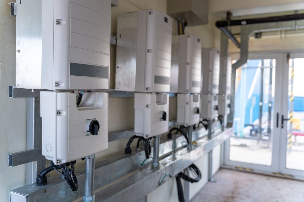 A Room With a Lot of Electrical Equipment on the Wall — Solar Services in Kincumber, NSW