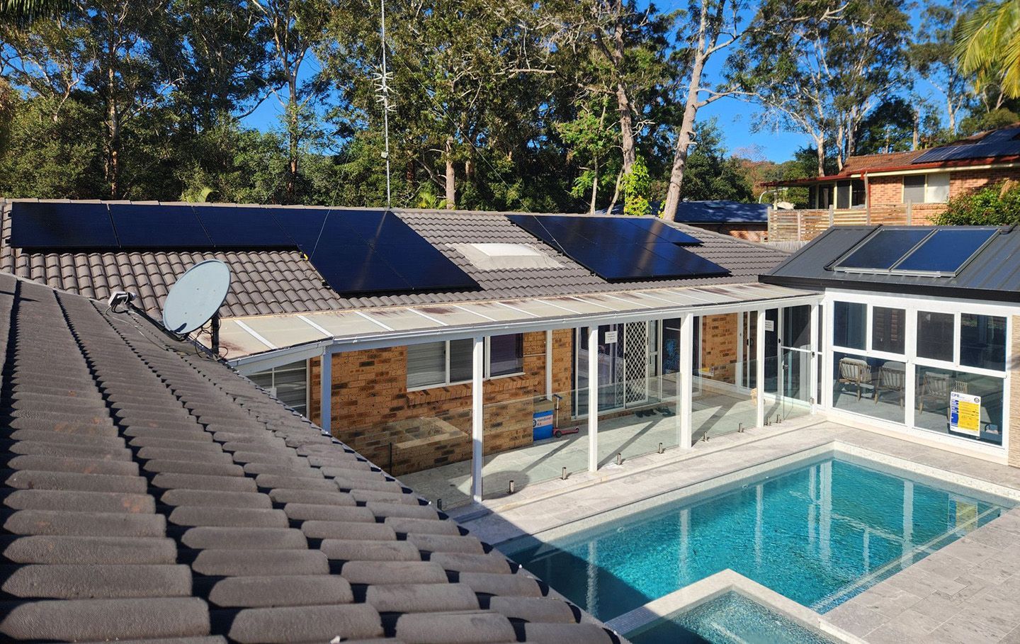 Solar pool heating extends pool use for Central Coast families