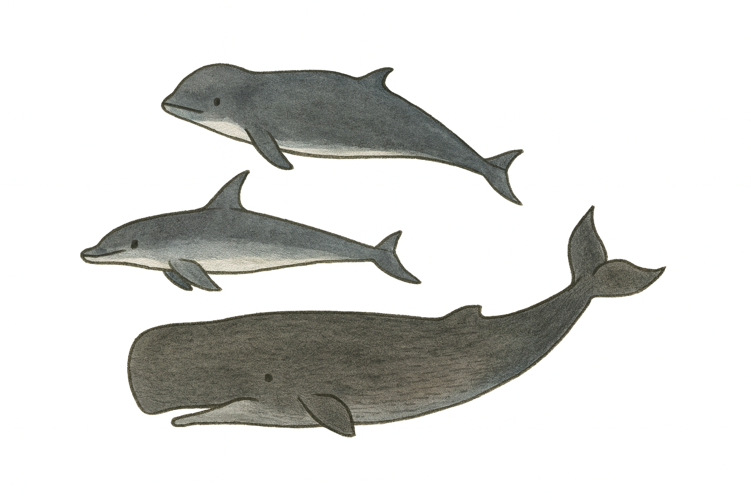 Cetaceans — pilot whales, spinner dolphins, occasional sperm whales – Fuvahmulah