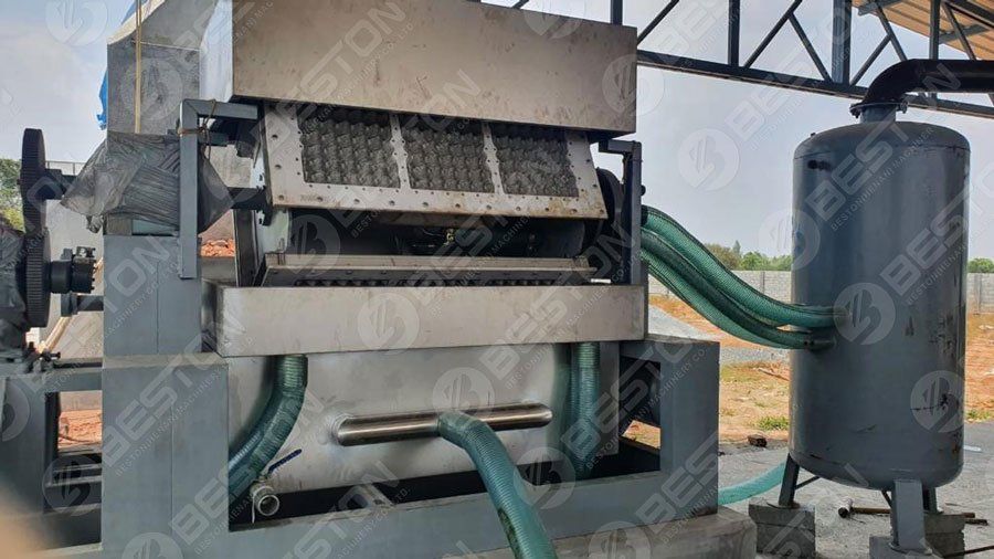 Beson Egg Tray Making Machine Installed in India