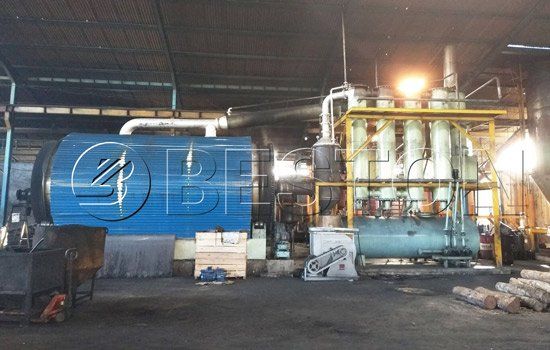 Beston Tyre Pyrolysis Plant Installed in Indonesia