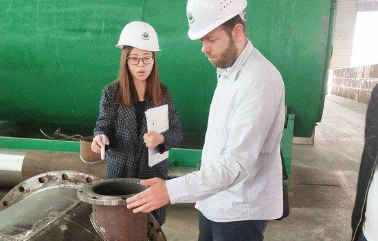 Customer visited Beston Pyrolysis Plant
