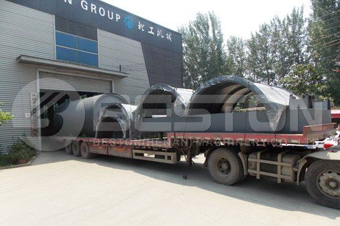 Shipment of Pyrolysis Machine for Sale