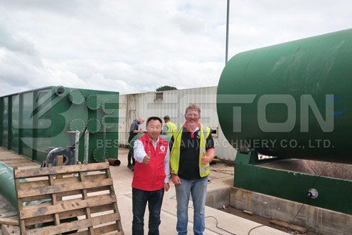 Rubber Pyrolysis Plant Shipped to UK