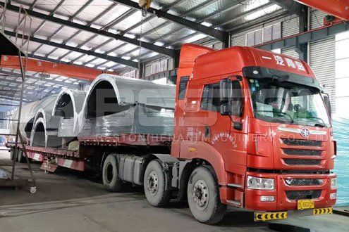 Shipment of Scrap Tyre Pyrolysis Plant