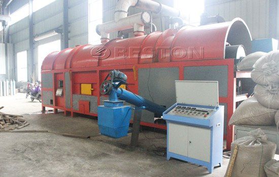 Wood charcoal making machine