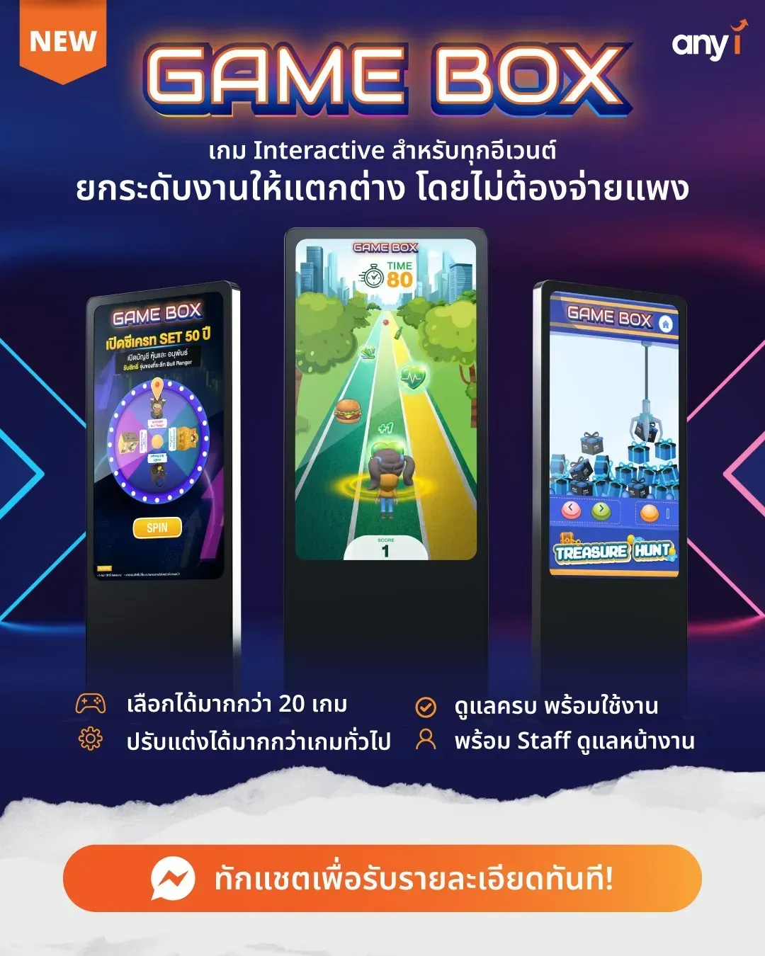 เช่าตู้เกม Interactive หรือ Game Box จาก any i ดีอย่างไร?