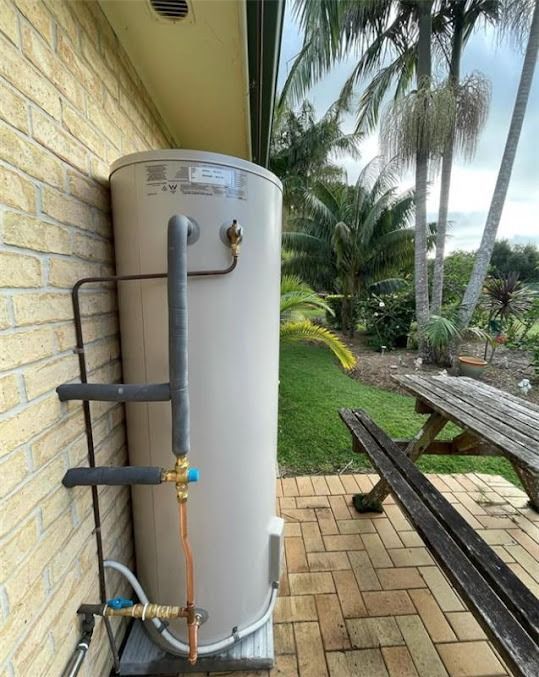 Water Heater Installed Outside