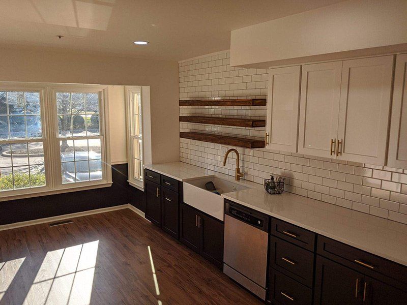 A kitchen remodel in Chester Springs, PA with Marberger's Contractors