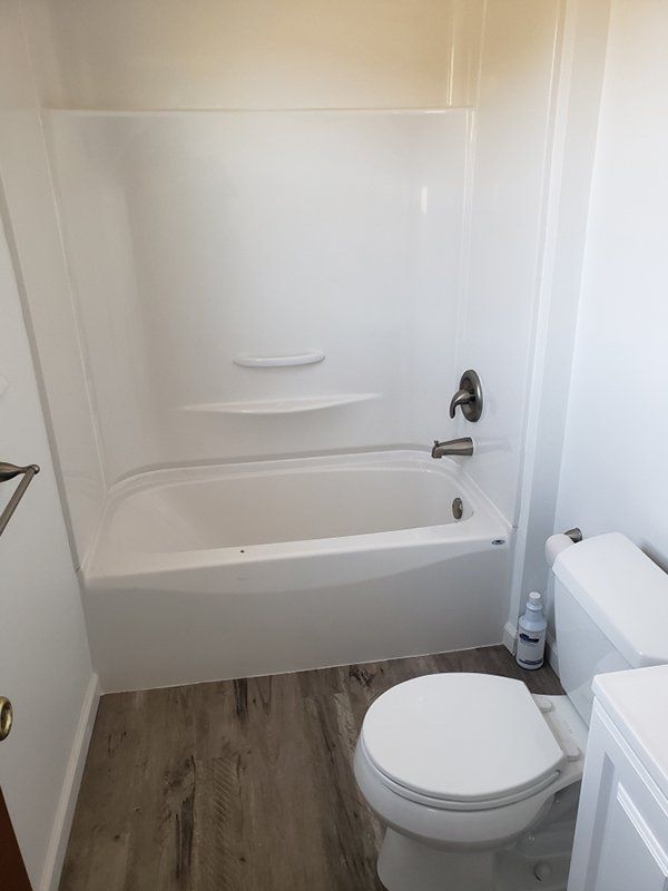 A bathroom remodeling in Honey Brook, PA with Marberger's Contractors