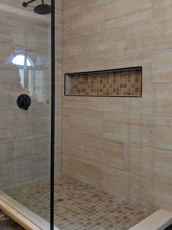 A bathroom remodeling in Honey Brook, PA with Marberger's Contractors