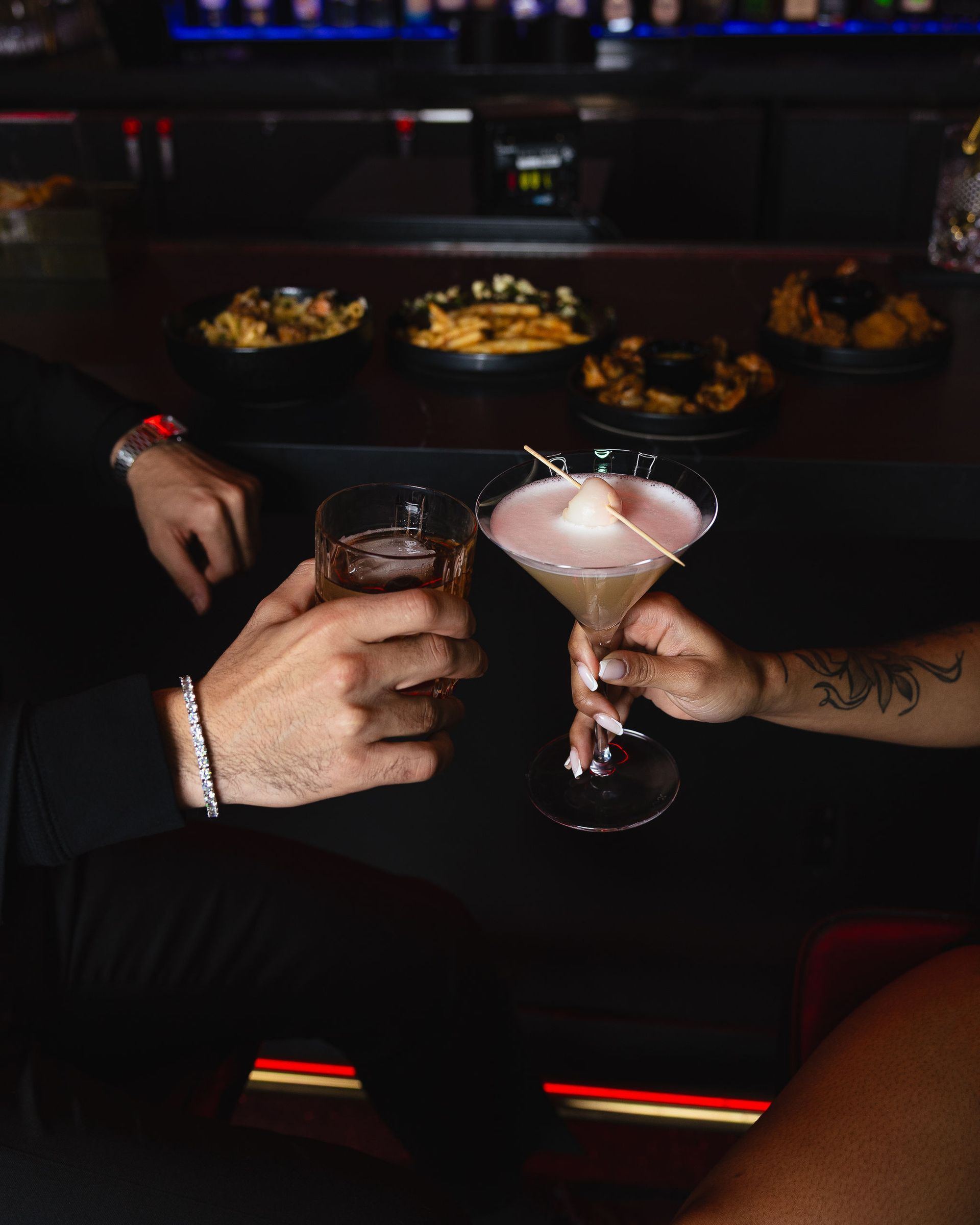 Craft cocktails and small plates at Aura HiFi nightlife lounge