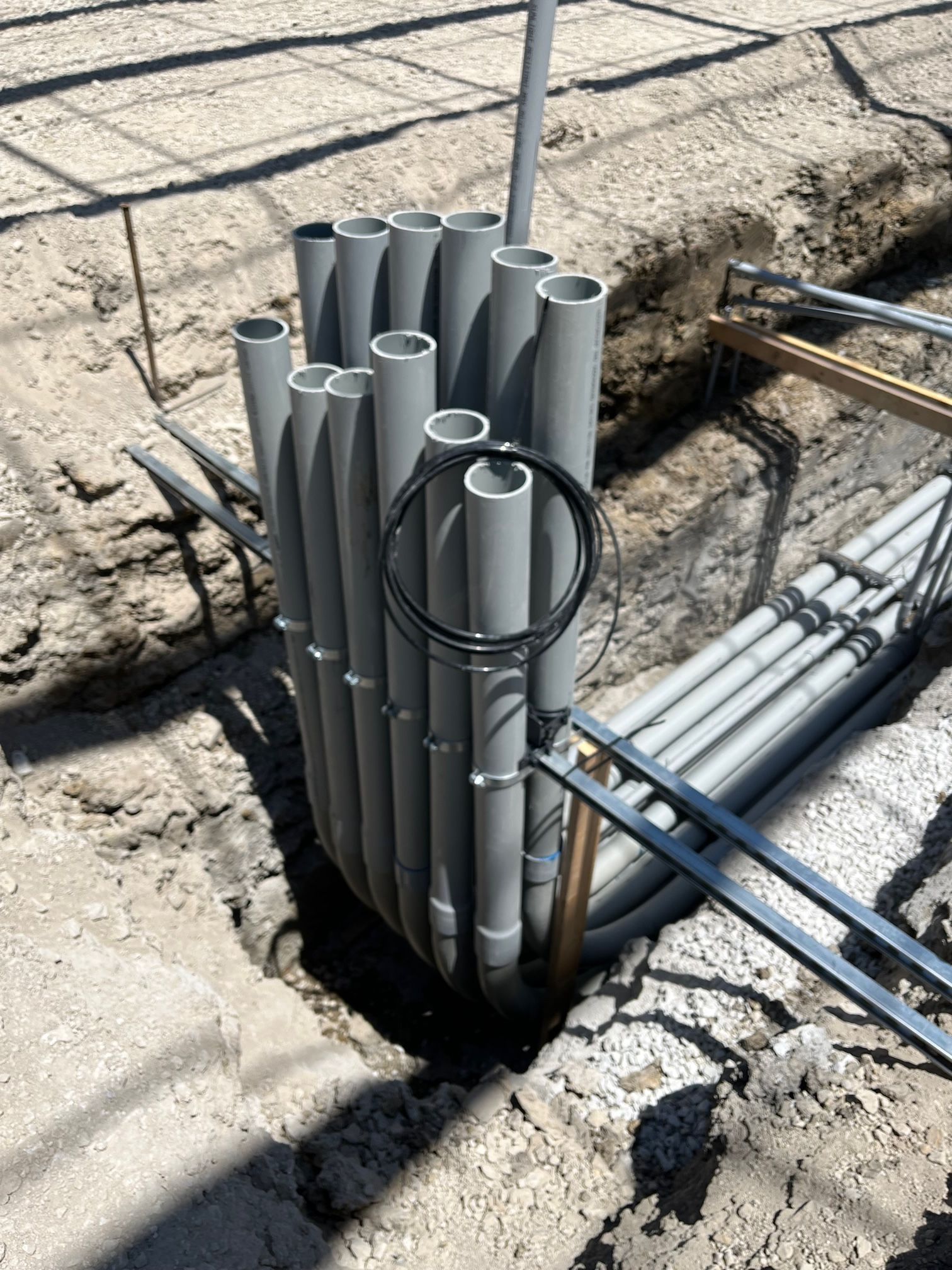 Underground Utility Piping Capped