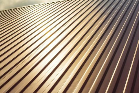 Gold Metal Roof — Southern Cross Roof Plumbing in Tregeagle, NSW