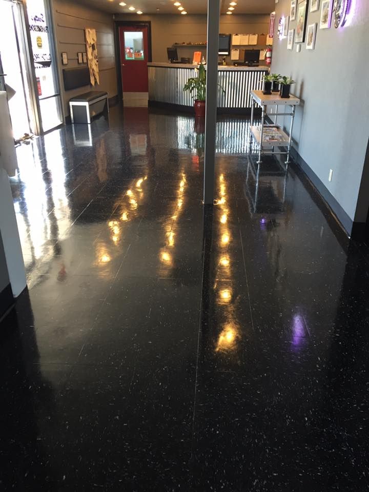 Office Black Floor Tiles – Sparks, Nevada – D&D Elite Construction