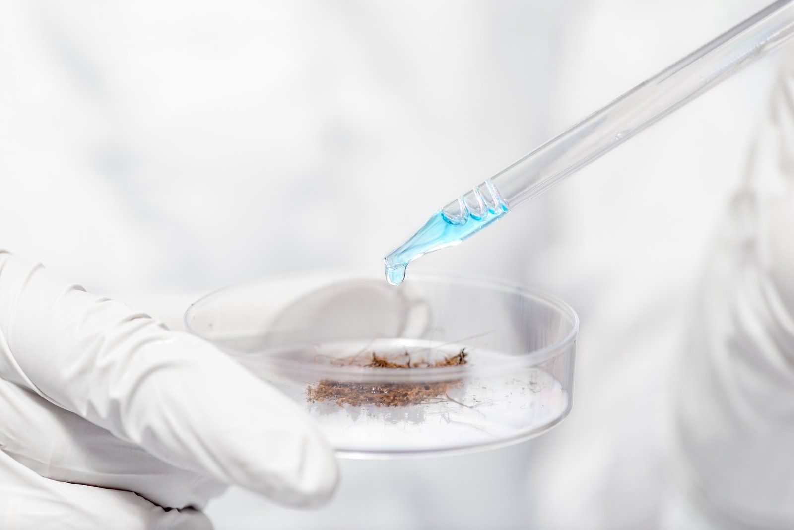 environmentalist doing test samples