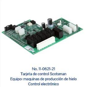 Una imagen de una placa base que dice tarjeta de control scotsman